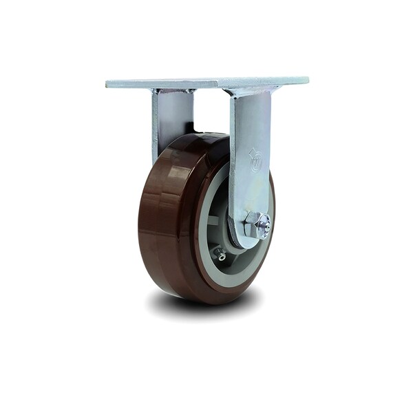5 Inch Polyurethane Wheel Rigid Caster with Ball Bearing